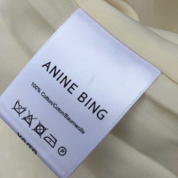 NWT Anine Bing Embroidered Open Jacket Cream XS - Picture 7 of 8